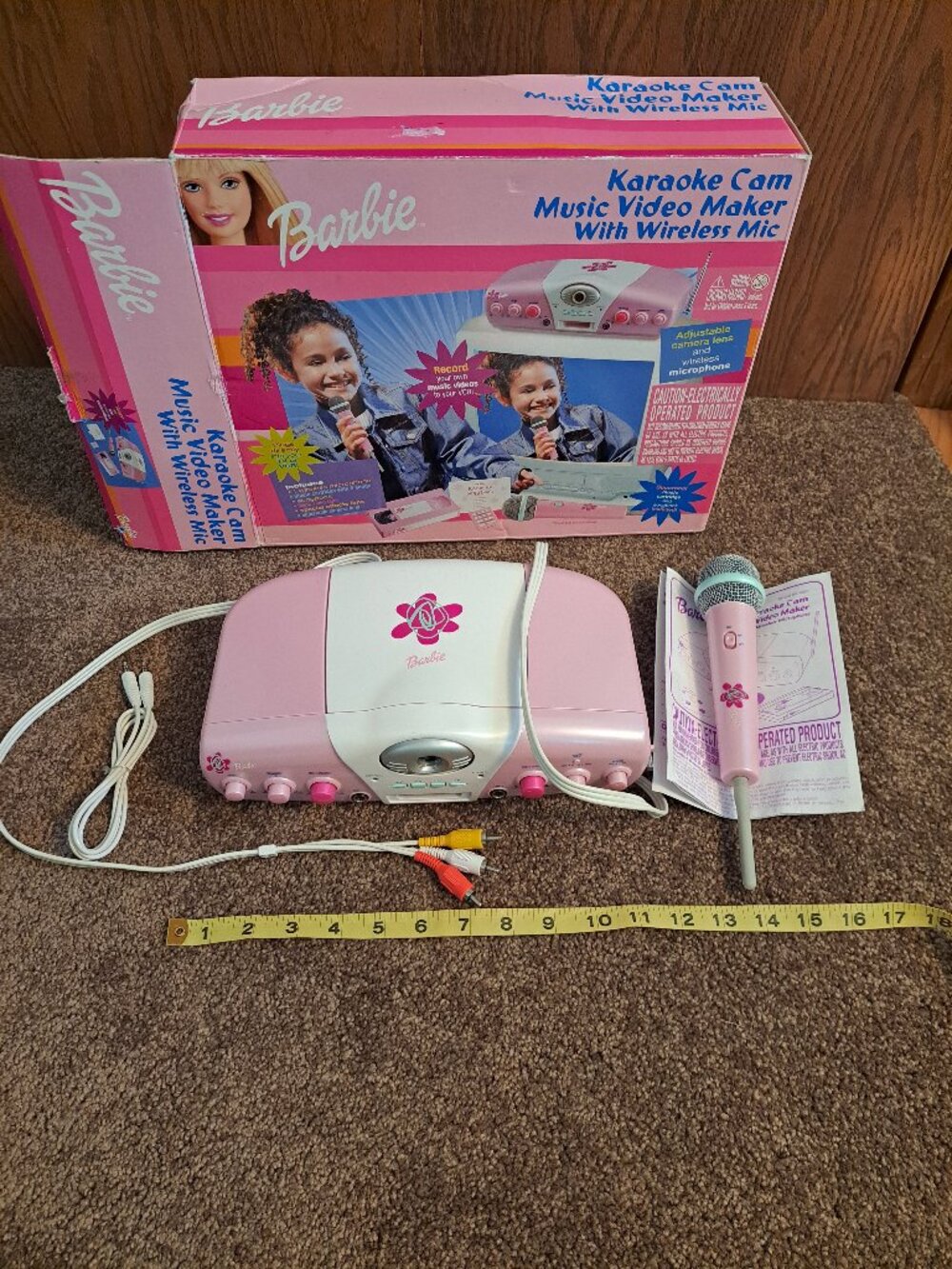 Vintage 2003 Mattel Barbie Karaoke Cam Music Video Maker With Wireless Mic W/Box - Picture 13 of 16